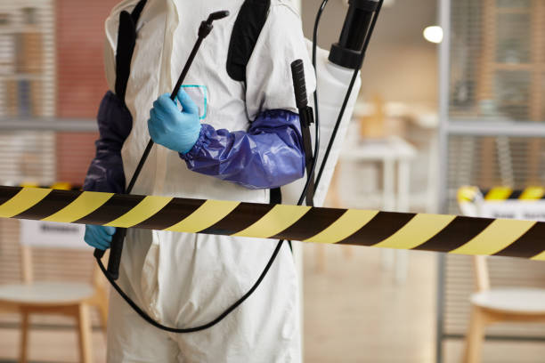 Professional Biohazard Cleanup technician working in Hamilton, MI